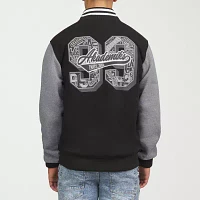 Akademiks Mens Fleece Varsity Jacket