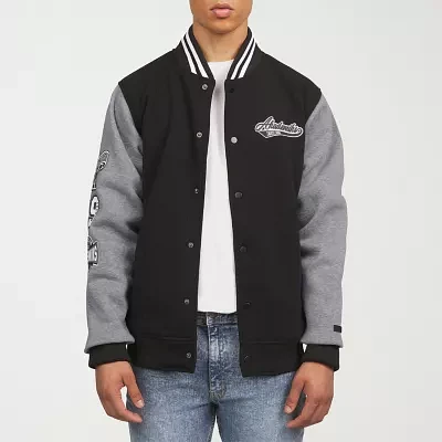 Akademiks Mens Fleece Varsity Jacket