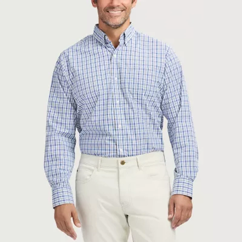 IZOD Performance Comfort Mens Classic Fit Long Sleeve Button-Down Shirt