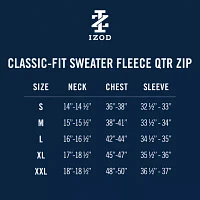 IZOD Thermasoft Sweater Fleece Mens Long Sleeve Quarter-Zip Pullover