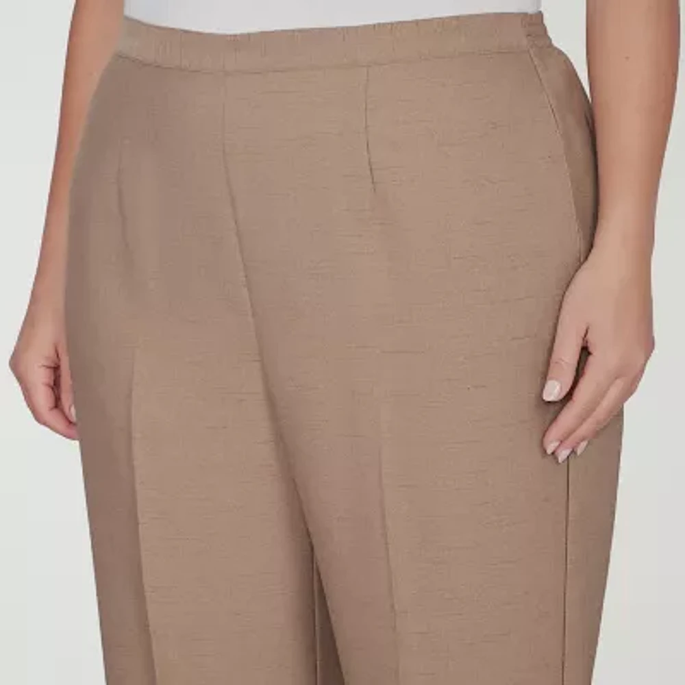 Alfred Dunner Emerald Isle Womens Straight Pull-On Pants