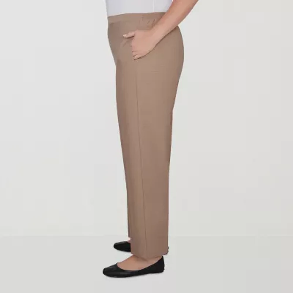 Alfred Dunner Emerald Isle Womens Straight Pull-On Pants