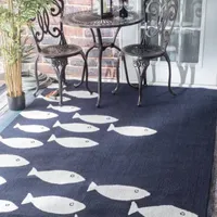 nuLoom Hand Hooked Vivienne Indoor/Outdoor Rug