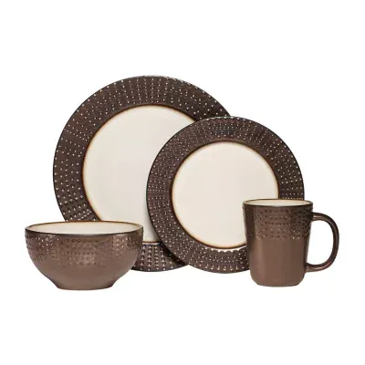 Gourmet Basics by Mikasa Metropolitan 16-pc. Stoneware Dinnerware Set