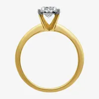 (H-I / I1) Round 1 1/2 CT. T.W. Lab Grown Diamond Bridal Set 10K or 14K Gold