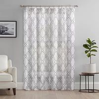 Mercantile Ember Sheer Rod Pocket Set of 2 Curtain Panel