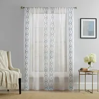 Vue Soren Sheer Rod Pocket Set of 2 Curtain Panel