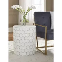 Signature Design by Ashley® Polly Honeycomb Metal Chairside Table