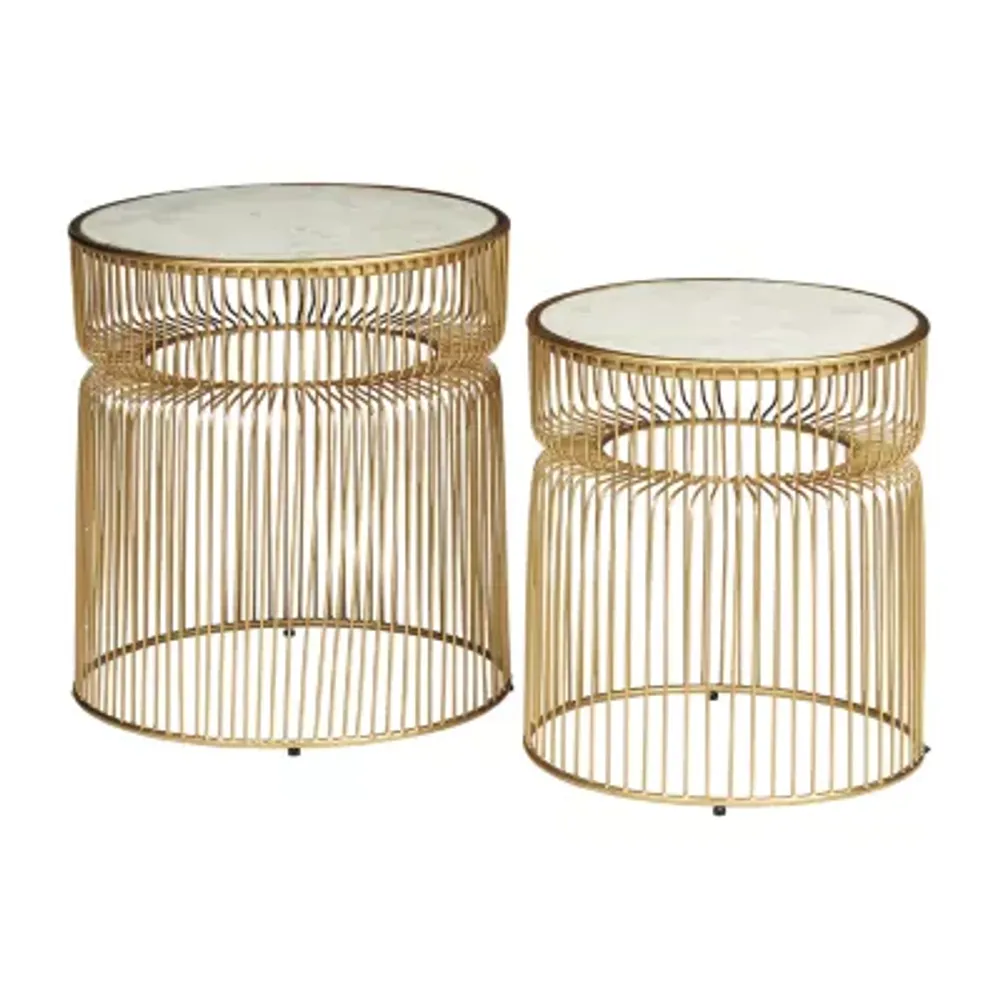 Signature Design by Ashley® Vernway Gold Tone Coffee Table Set