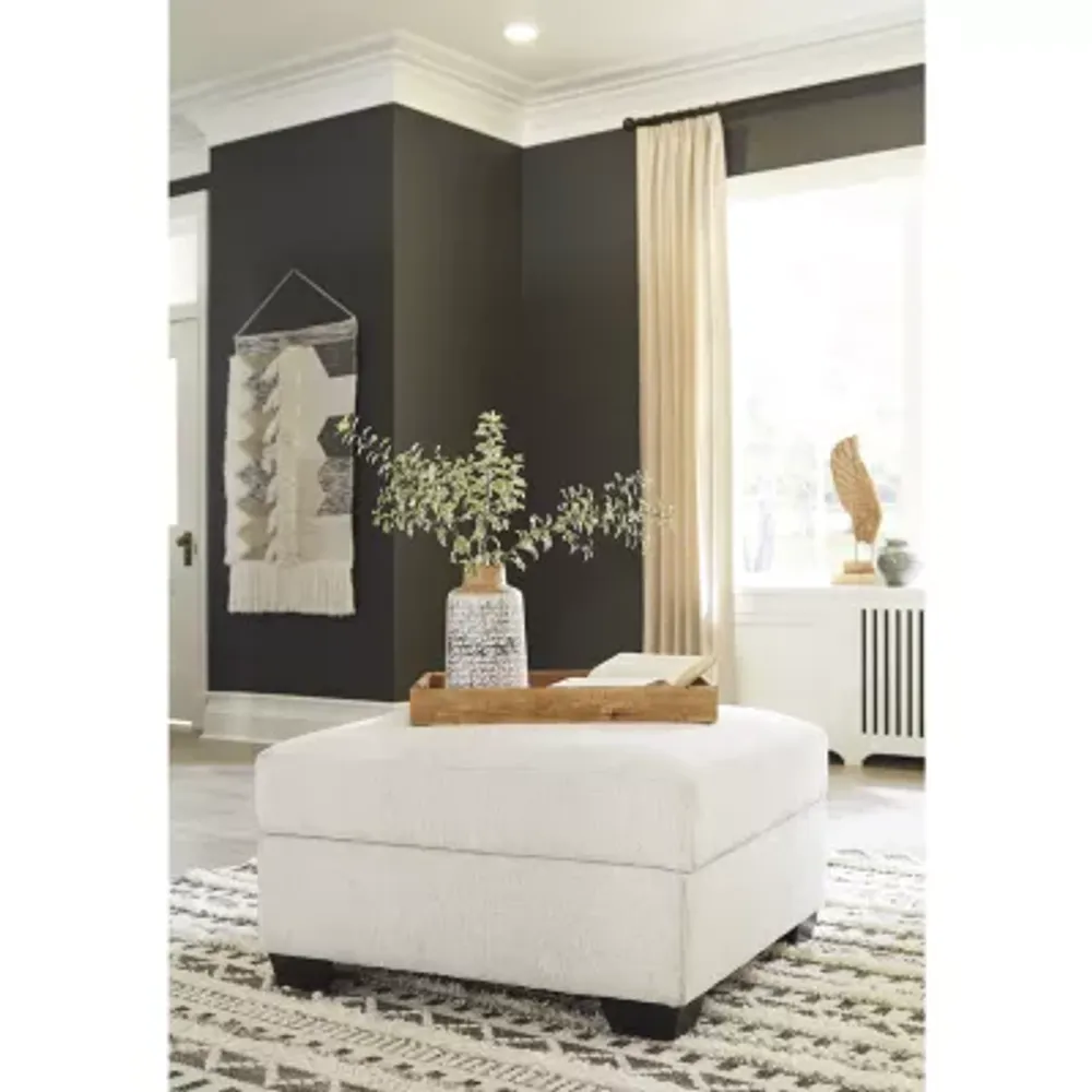 Signature Design by Ashley® Cambri Living Room Collection Upholstered Storage Ottoman