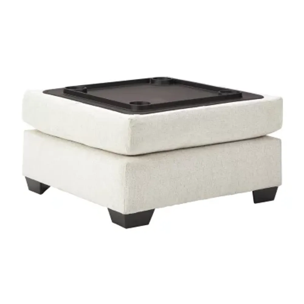 Signature Design by Ashley® Cambri Living Room Collection Upholstered Storage Ottoman