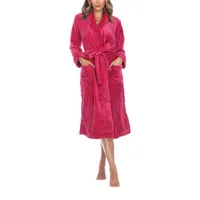 White Mark Womens Long Sleeve Length Robe