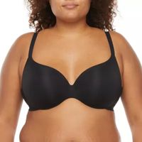 Ambrielle Everyday Underwire Push Up T-Shirt Plunge Bra-306754