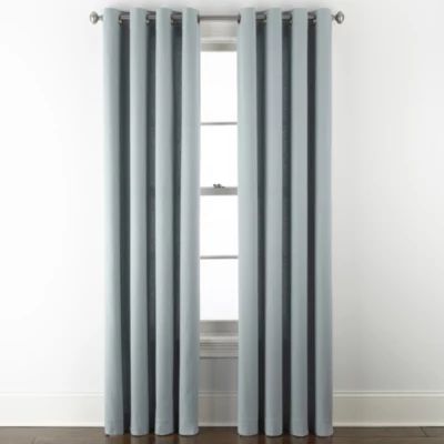 Linden Street Naturals Light-Filtering Grommet Top Single Curtain Panel