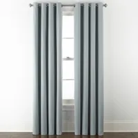 Linden Street Naturals 100% Blackout Grommet Top Single Curtain Panel