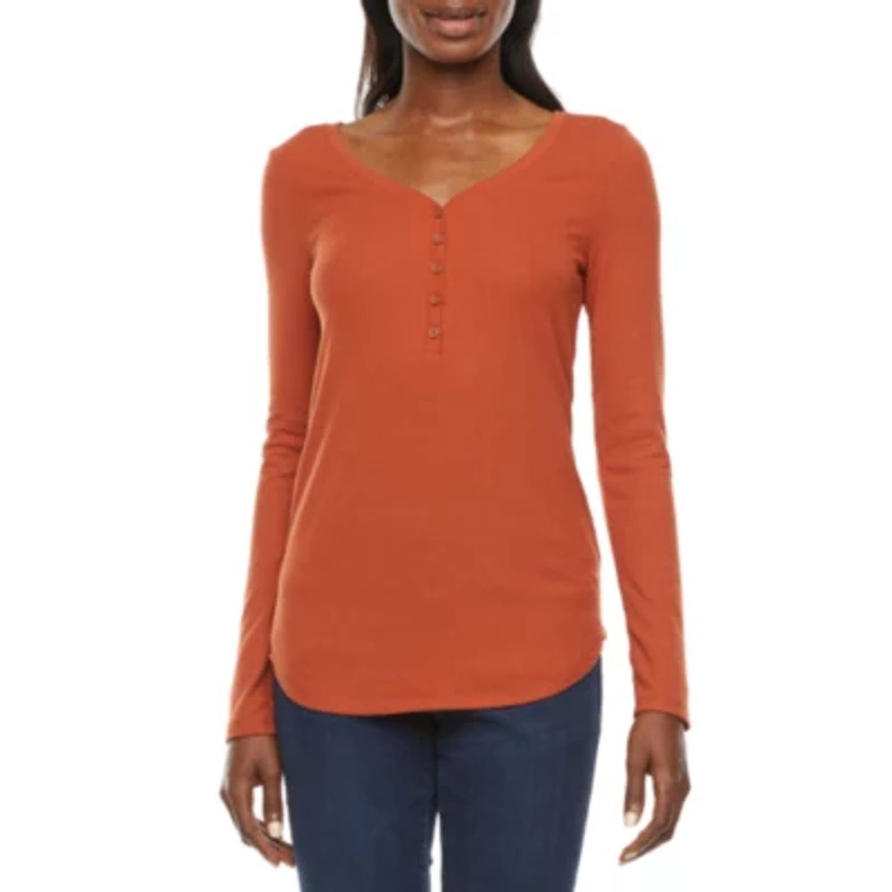 jcpenney ana long sleeve shirt