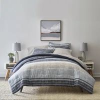 Home Expressions Mercer Stripes Complete Bedding Set With Sheets