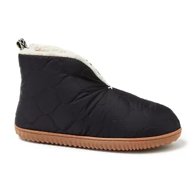 Dearfoams Warm Up Womens Bootie Slippers