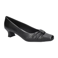 Easy Street Womens Waive Kitten Heel Pumps