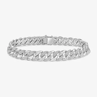 Sterling Silver 8 1/2 Inch Solid Chain Bracelet