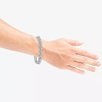 Sterling Silver 8 1/2 Inch Solid Chain Bracelet