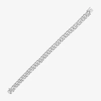 Sterling Silver 8 1/2 Inch Solid Chain Bracelet