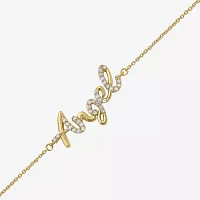 Angel 14K Gold Over Silver 10 Inch Solid Cable Ankle Bracelet