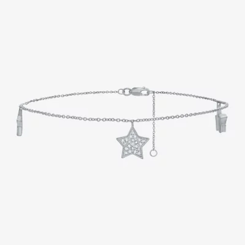 Sterling Silver 10 Inch Solid Cable Round Ankle Bracelet