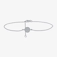 Sterling Silver 10 Inch Solid Cable Round Ankle Bracelet