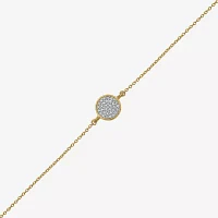 14K Gold Over Silver 10 Inch Solid Cable Round Ankle Bracelet