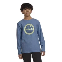 Hurley Big Boys Crew Neck Long Sleeve Thermal Top