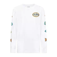 Hurley Big Boys Crew Neck Long Sleeve Graphic T-Shirt