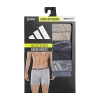 adidas Performance Microfiber Mens 3 Pack Boxer Briefs