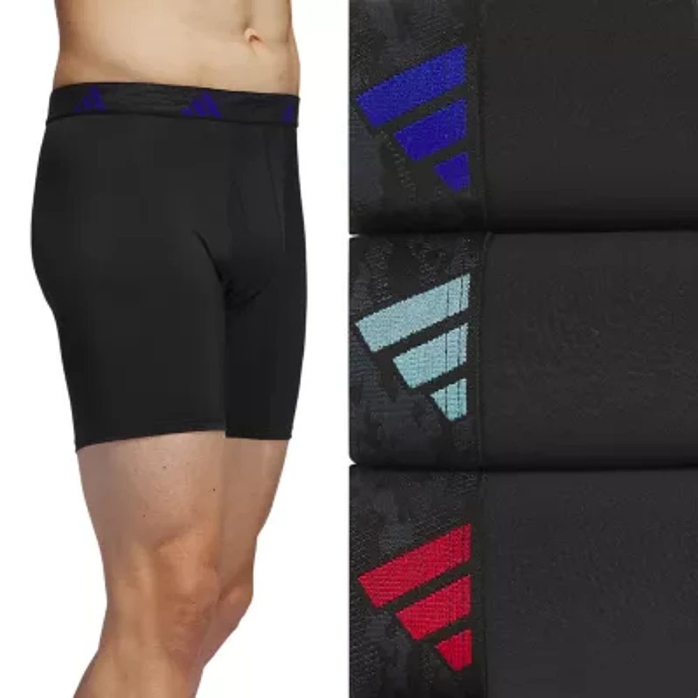 adidas Performance Microfiber Mens 3 Pack Boxer Briefs