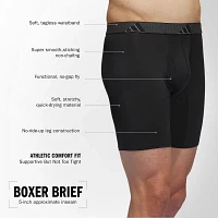adidas Performance Microfiber Mens 3 Pack Boxer Briefs