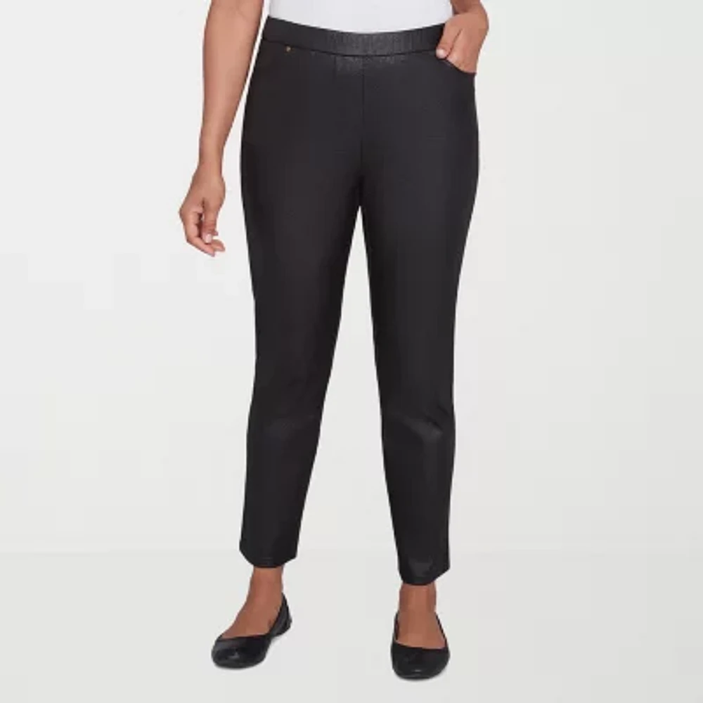 Alfred Dunner Rue Rivoli Womens Straight Pull-On Pants