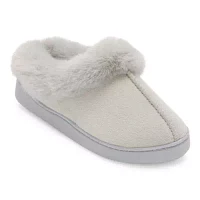 Cuddl Duds Microsuede Womens Clog Slippers