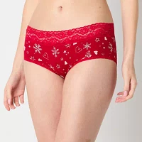 Arizona Body Organic Cotton with Lace Boyshort Panty