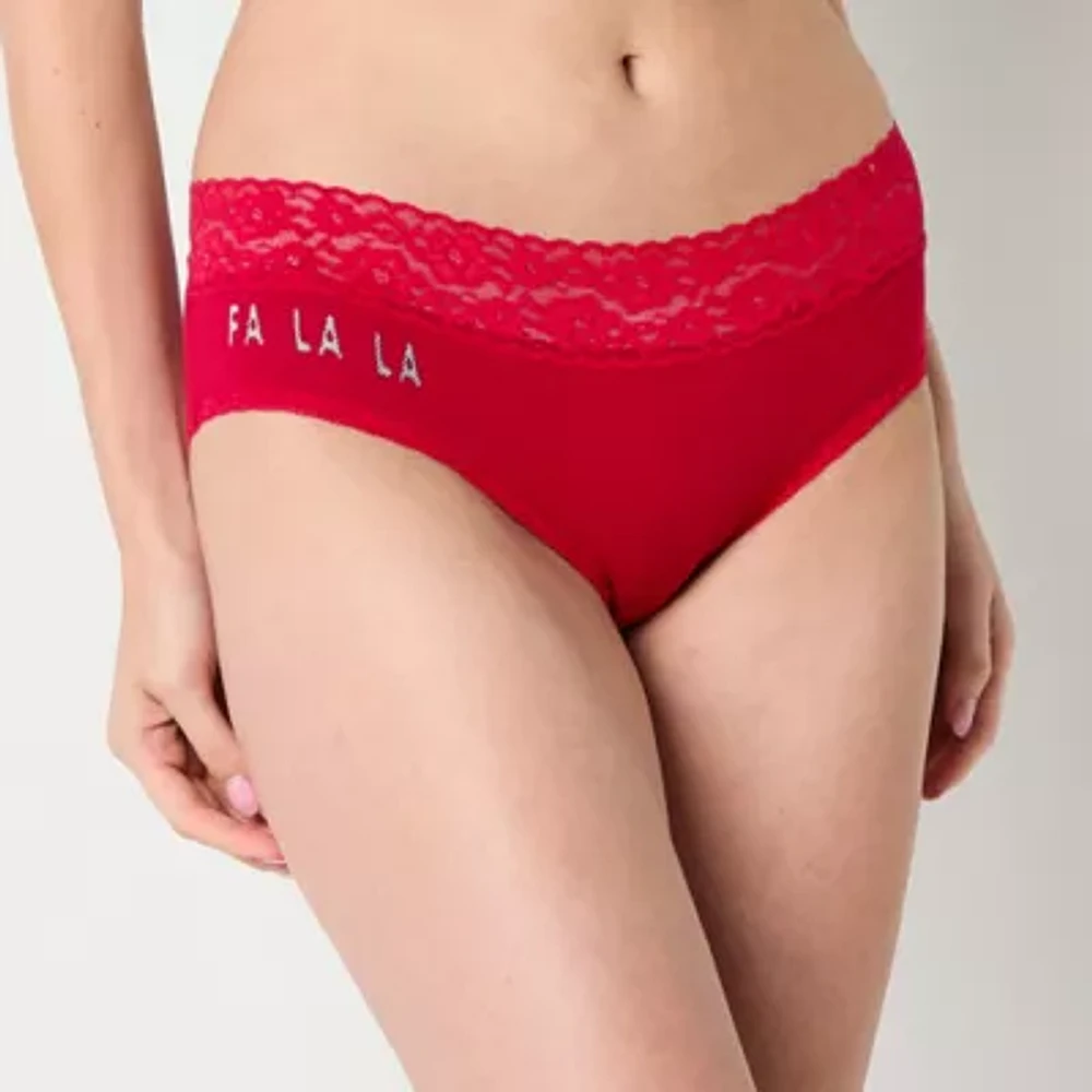 Arizona Body Organic Cotton with Lace Hipster Panty