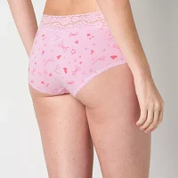 Arizona Body Organic Cotton with Lace Boyshort Panty