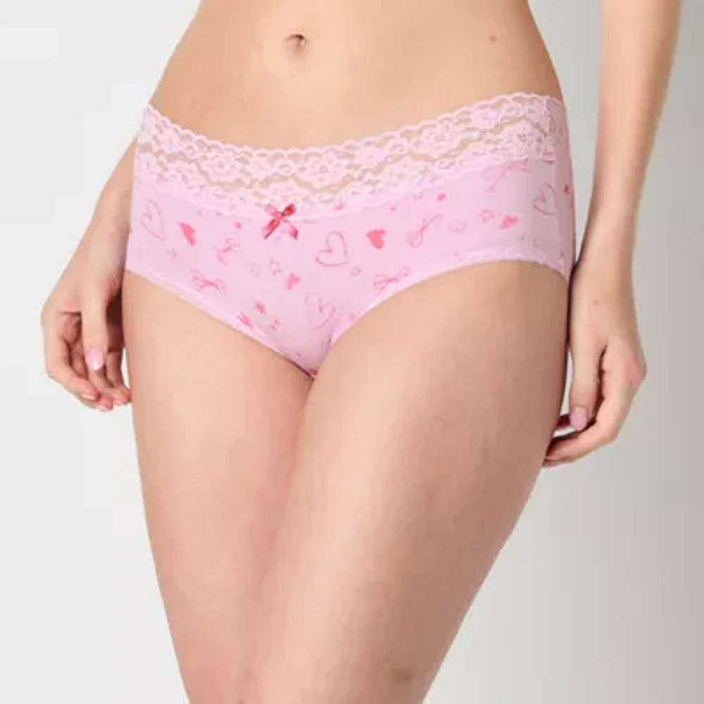 Arizona Body Organic Cotton with Lace Boyshort Panty