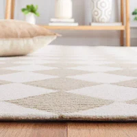 Martha Stewart Jackie Geometric Hand Tufted 27" X 96" Indoor Rectangular Runner