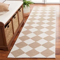 Martha Stewart Jackie Geometric Hand Tufted 27" X 96" Indoor Rectangular Runner