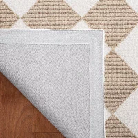 Martha Stewart Jackie Geometric Hand Tufted 27" X 96" Indoor Rectangular Runner
