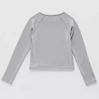 Xersion Little & Big Girls Round Neck Long Sleeve T-Shirt