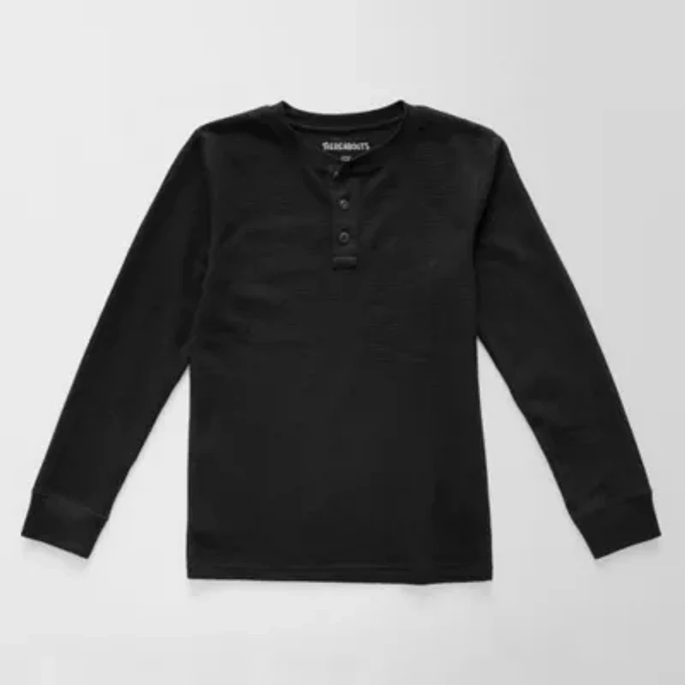 Thereabouts Little & Big Boys Henley Neck Long Sleeve Thermal Top