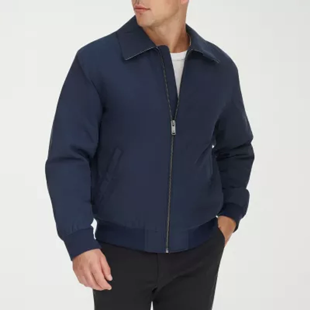 Dockers Mens Lined Water Resistant Lightweight Bomber Jacket