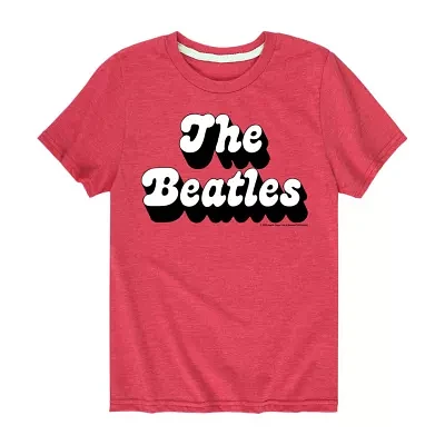 Little & Big Boys Crew Neck Short Sleeve The Beatles Graphic T-Shirt