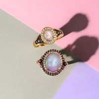 Le Vian® Ring featuring 5/8 CT. Neopolitan Opal™ 1/5 Chocolate Diamonds® 1/6 Nude Diamonds™ set 14K Honey Gold™