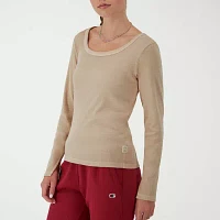 Champion Womens Scoop Neck Long Sleeve T-Shirt